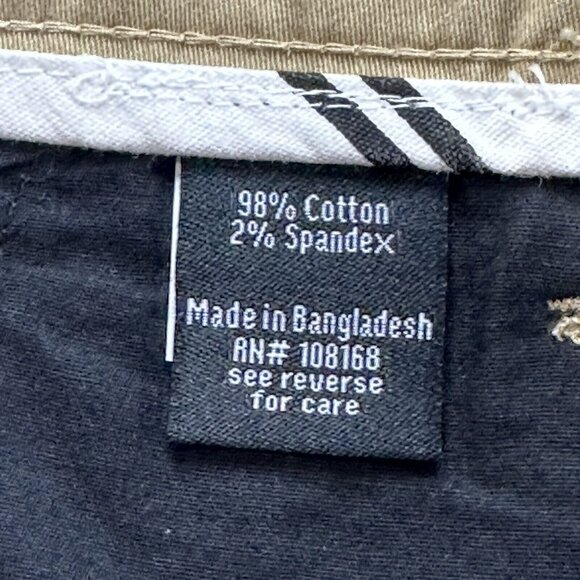 RSQ Tilly's Men's Chino Mid Length Above Knee Casual Shorts Size 31 Khaki NWT - Picture 8 of 9